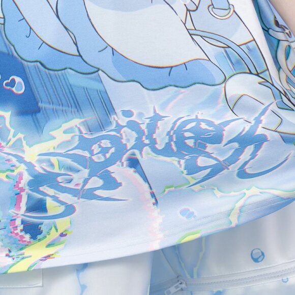 ACDC RAG - Cyber Jellyfish Anime Oversized Tee - Picture 5 of 8